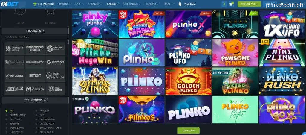 1xBet Plinko