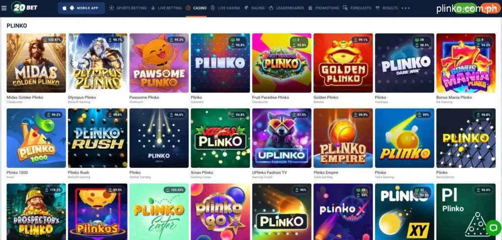 20Bet Plinko