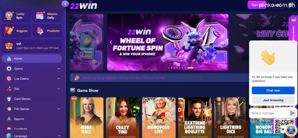 22WIN Online Casino Philippines
