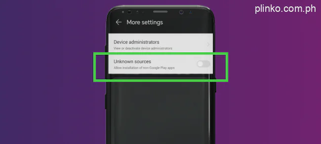 First step to download Plinko app for Android devices