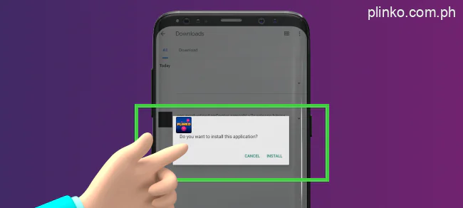Fifth step to download Plinko app for Android devices