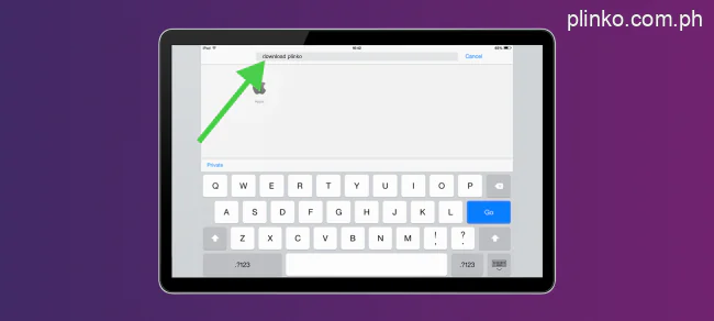 Second step to download Plinko app for iOS devices