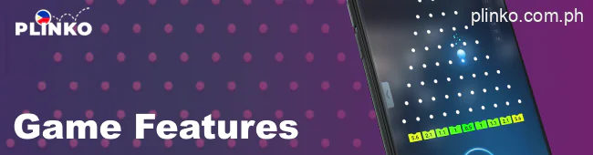 Key features of the Plinko game