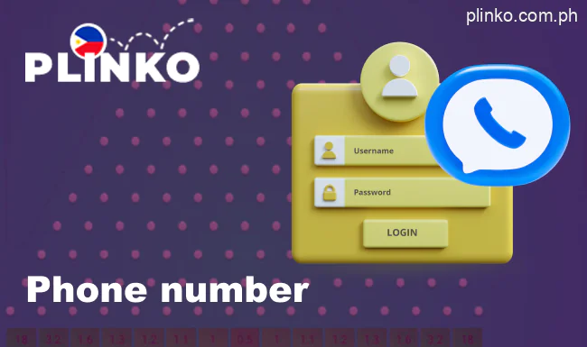 Plinko sign-up through phone number