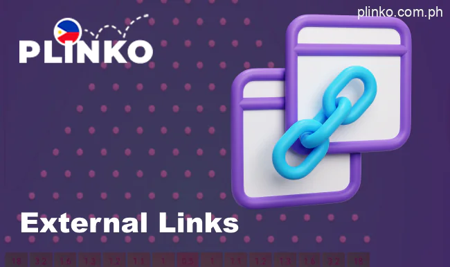 The site provides links to other websites for user ease